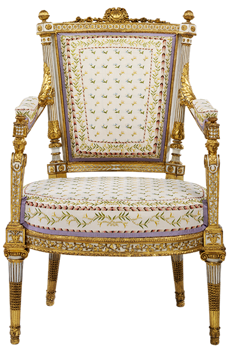 マリー・アントワネットの肘かけ椅子（4点組の1点）